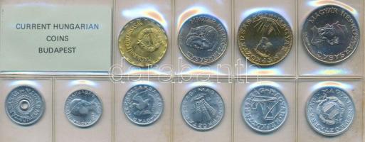 1987. 2f-20Ft 10db klf érmés forgalmi sor fóliatokban T:1