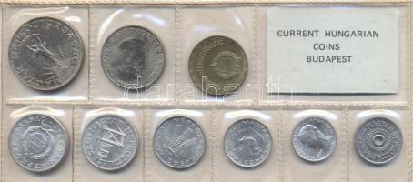 1980. 2f-10Ft 9db klf érmés forgalmi sor fóliatokban T:1