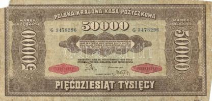 Lengyelország 1919. 1M + 100M + 1000M + 1922. 10.000M + 50.000M T:III,III-
Poland 1919. 1 Marka + 10...