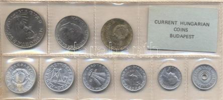 1978. 2f-10Ft 9db klf érmés forgalmi sor fóliatokban T:1
