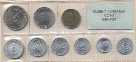 1977. 2f-10Ft 9db klf érmés forgalmi sor fóliatokban T:1