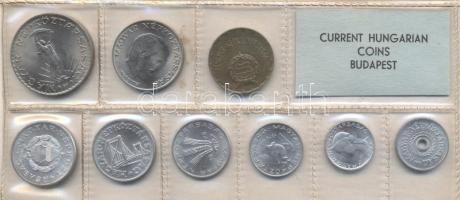 1975. 2f-10Ft 9db klf érmés forgalmi sor fóliatokban T:1