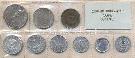 1973. 2f-10Ft 9db klf érmés forgalmi sor fóliatokban T:1