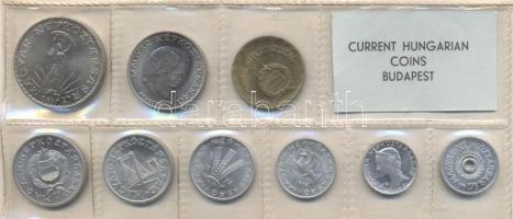 1972. 2f-10Ft 9db klf érmés forgalmi sor fóliatokban T:1