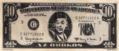 1960-as évek 10$ színházi pénz "Az örökös" Zolnai Zs./Latinovits Z. T:II/III