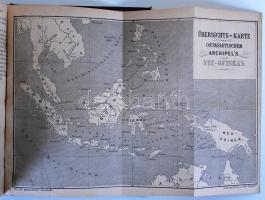 Friedmann, Dr. S.: Die Ostasiatische Inselwelt. Land und Leute von Niederländisch Indien: den Sunda-Inseln, den Molukken sowie Neu-Guinea. 2. Band: Sumatra, Borneo, Celebes, die Molukken und Neu-Guinea. Leipzig, Verlag O. Spamer, 1868. (Újrakötve, körülvágva) / (new binding and cut around) 252p. + map