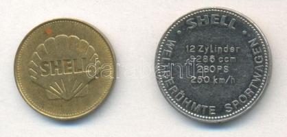 "Shell Ferrari" emlékzseton + "Shell Leonardo Da Vinci" emlékzseton T:2 / Shell ...