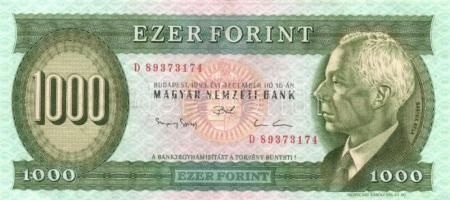 1993. 1000Ft "D" (5x) egymás utáni sorszámmal T:II-