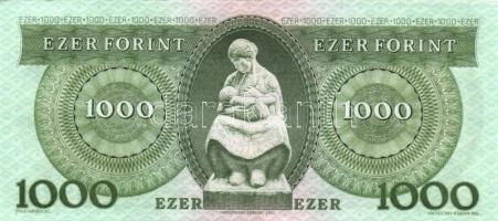 1993. 1000Ft "D" (5x) egymás utáni sorszámmal T:II-