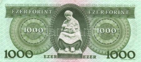 1993. 1000Ft "D" (5x) egymás utáni sorszámmal T:II-