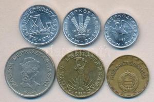 1985. 10f + 20f + 50f + 2Ft + 10Ft + 20Ft T:1,2