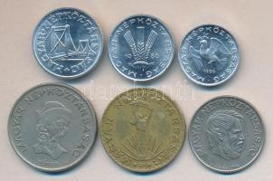 1986. 10f + 20f + 50f + 5Ft + 10Ft + 20Ft T:1,2