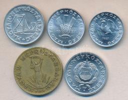 1987. 10f + 20f + 50f + 1Ft + 10Ft T:1,2