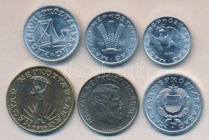 1988. 10f + 20f + 50f + 1Ft + 5Ft + 10Ft T:1