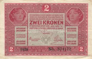 1913. 20K "Citta Di Fiume" körbélyegzővel + 1917. 2K "Citta Di Fiume" körbélyegz...