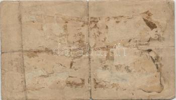 1918. 200K "A 1022" sima hátlap "Szegedi Népbank" nem hivatalos bélyegzéssel T:I...