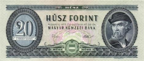 1975. 20Ft (4x) egymás utáni sorszámmal T:I