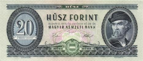1975. 20Ft (4x) egymás utáni sorszámmal T:I