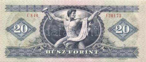 1975. 20Ft (4x) egymás utáni sorszámmal T:I