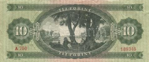 1949-1980. 10Ft, 20Ft, 100Ft összesen 9db bankjegy T:II,III
