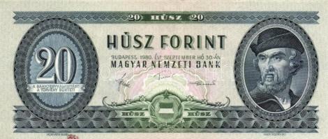 1949-1980. 10Ft, 20Ft, 100Ft összesen 9db bankjegy T:II,III