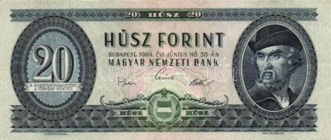 1949-1980. 10Ft, 20Ft, 100Ft összesen 9db bankjegy T:II,III