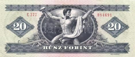 1949-1980. 10Ft, 20Ft, 100Ft összesen 9db bankjegy T:II,III