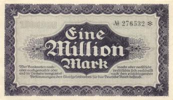 Német Birodalom/Weimari Köztársaság/Drezda/Sächsische Bank 1923. 1.000.000M (2x) egymás utáni sorszá...