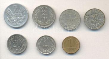 Vegyes külföldi tétel 7db klf érmével, szebb darabokkal! T:vegyes Mixed lot with 7 pieces of various coins C:Mixed