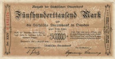 Német Birodalom/Weimari Köztársaság/Drezda 1923. 5db különféle városi kiadású bankjegy T:III,III-
Ge...