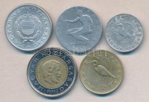 Vegyes tétel, benne 1993. 5Ft "hosszú vonal" + 2002. 100Ft "Kossuth" + 1948-1987...