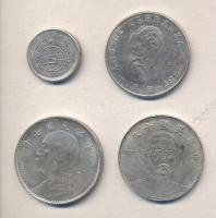 4db klf ezüst érme fém hamisítványa T:vegyes
4 pieces of various fake coins C:mixed
