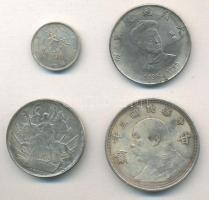 4db klf ezüst érme fém hamisítványa T:vegyes
4 pieces of various fake coins C:mixed