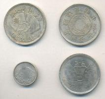 4db klf ezüst érme fém hamisítványa T:vegyes
4 pieces of various fake coins C:mixed