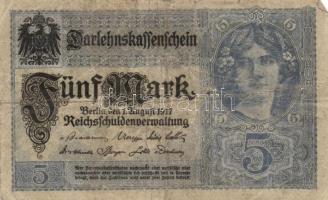 Német Birodalom/Weimari Köztársaság 1908-1923. 12db különféle bankjegy T:I,II,III,III-
Germany/Weima...