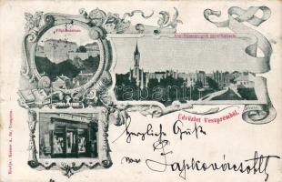 Veszprém mit Krausz Ármin`s Geschäft