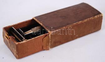 cca 1910 Valet Auto Strop biztonsági borotva eredeti dobozában, hozzá tartozó zsilettpengékkel / 
Vi...