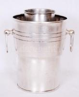 Alpakka borhűtő vödör /  Nickel silver wine bucket, 26cm