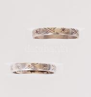 Ezüst (Ag.) gyűrű 2 db, nettó:5 gr/ Silver rings