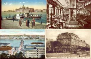 Budapest - 20 db régi vegyes minőségű városképes lap