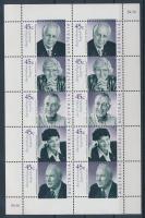 Ausztrál legendák kisív, australian legends mini sheet