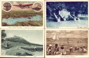 Balaton - 20 db régi vegyes minőségű képeslap