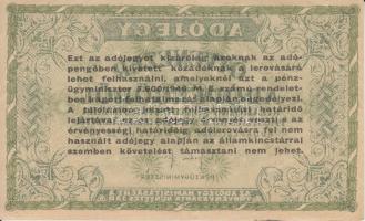 1946. 50.000AP igen látványos hátlapi gépszínátnyomattal! T:II