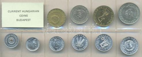 1985. 2f-20Ft 10db klf érmés forgalmi sor fóliatokban T:1