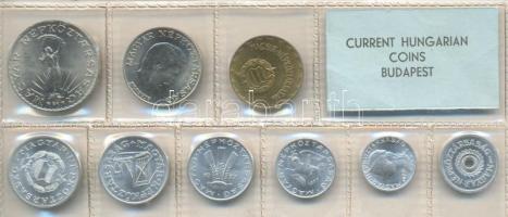 1977. 2f-10Ft 9db klf érmés forgalmi sor fóliatokban T:1