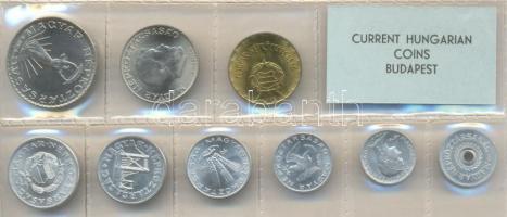 1976. 2f-10Ft 9db klf érmés forgalmi sor fóliatokban T:1