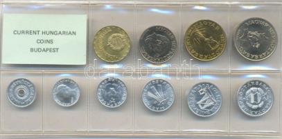 1987. 2f-20Ft 10db klf érmés forgalmi sor fóliatokban T:1