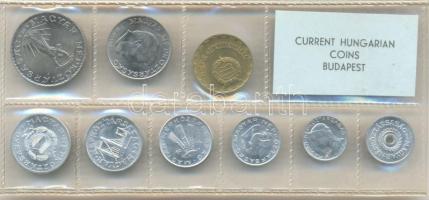 1974. 2f-10Ft 9db klf érmés forgalmi sor fóliatokban T:1