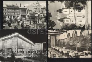 127 db modern, magyarországi városképes lap, közte sok fekete-fehér, a5 '50-es és '60-as évekből