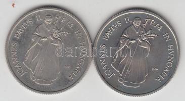 1991. 100Ft "II.János Pál pápa látogatása" pár T:BU,exPP